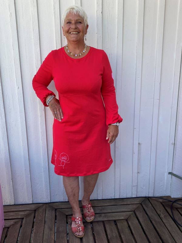 De fineste ord ❤️ jerseykjole_rød