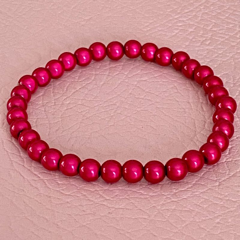 6 mm perler armbånd_Rosa